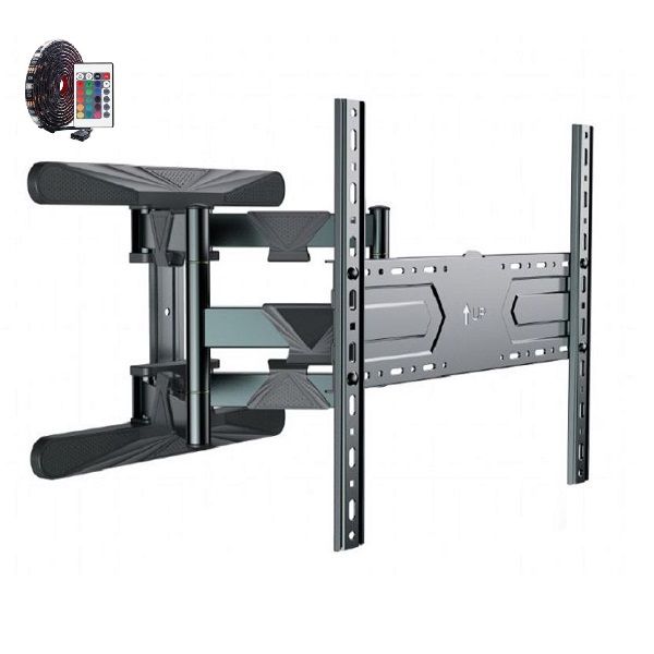 Steady Full Motion 40 To 80 Inches TV Wall Bracket + Led Strip