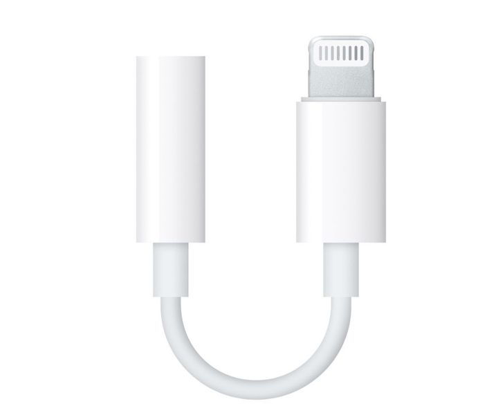 Lightning to 3.5mm Headphone Jack Adapter Compatible with Apple - White