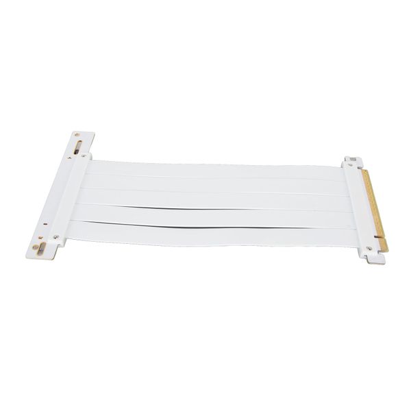 PCIe 4.0 x16 Riser Cable 90 for RTX4090 White 20cm