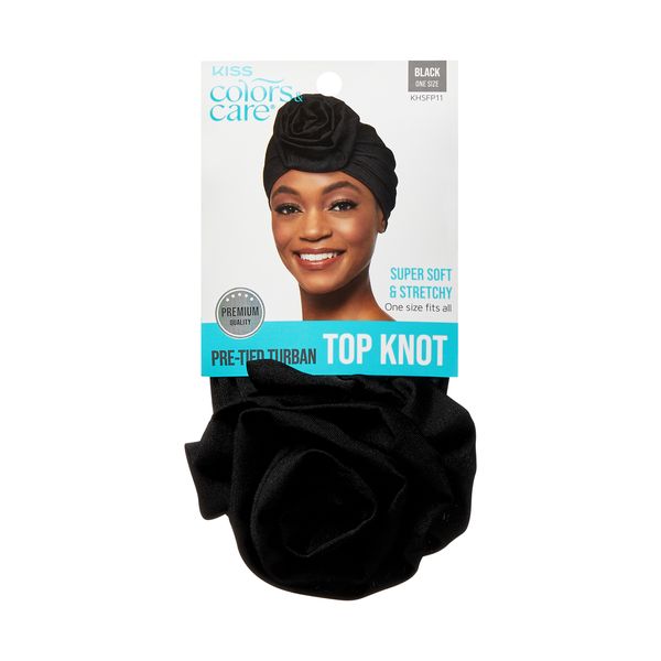 KISS Colors &amp; Care Top Knot Turban Black