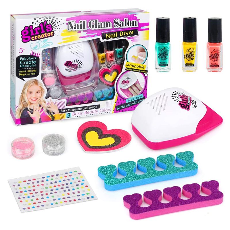 Nail Polish Kit with Battery Operated Nail Dryer - 10 Piece | Shop ...