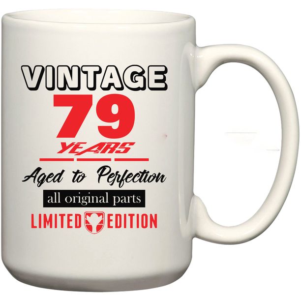 Vintage 79 Aged To Perfection Birthday Coffee Mug