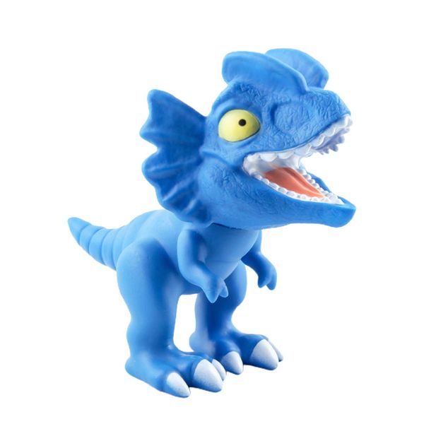 Soft Rubber Dinosaur Toy Rotatable Head