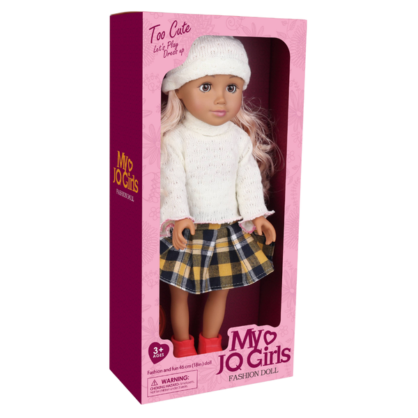 Fashion Doll - Blonde Hair, Skirt &amp; Flats - 46cm