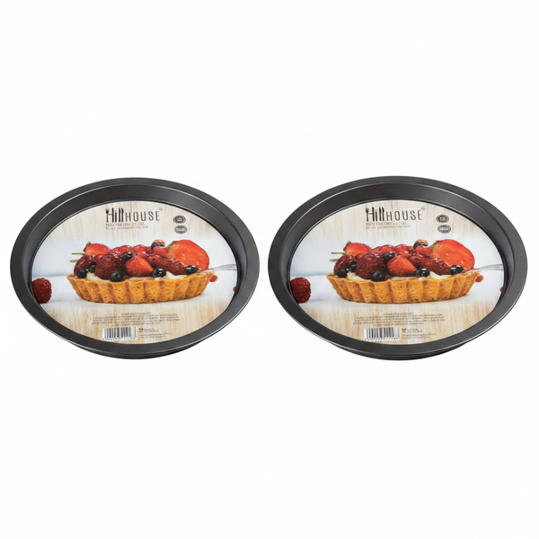 Hillhouse Non-Stick Pizza Pan Set, 30cm, 2 Piece - 2 Pack