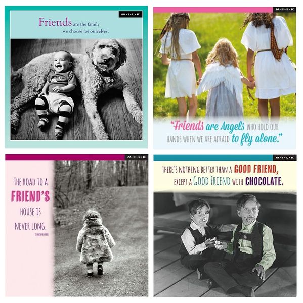 Friendship, Love &amp; Laughter 3 - Greeting Cards Pack of 4