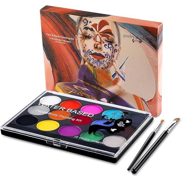 Kids Face Painting Kit Non-Toxic Washable