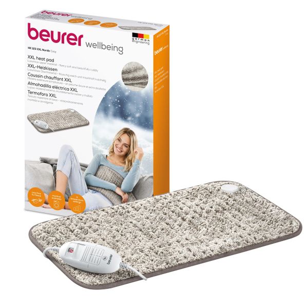 Beurer Heating Pad: Low Energy Use Cosy Heat Pad HK 123 XXL 60x30cm Nordic