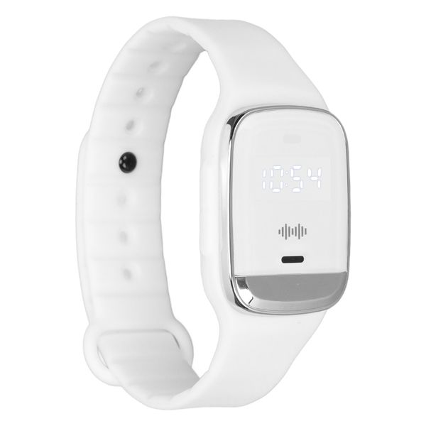 Mosquito Watch Ultrasonic Temp Display Wristband White
