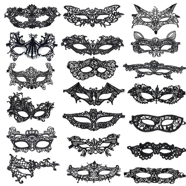 20 Piece Venice Lace Masquerade Masks, Perfect for Parties &amp; Cosplay