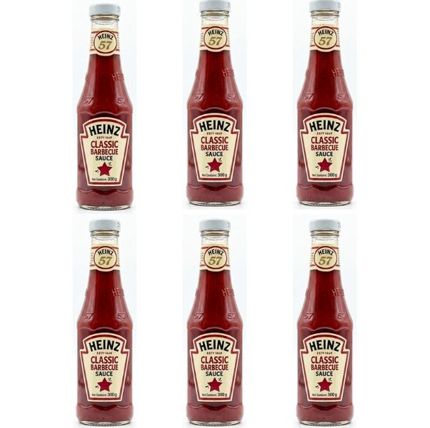 Heinz Classic Barbecue Sauce - (6 x 300g Glass Bottles)