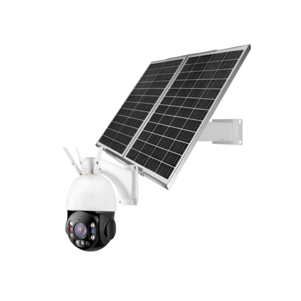 4G Solar PTZ Camera - Wi-Fi, 3 Antennas, SIM Slot, Outdoor Use