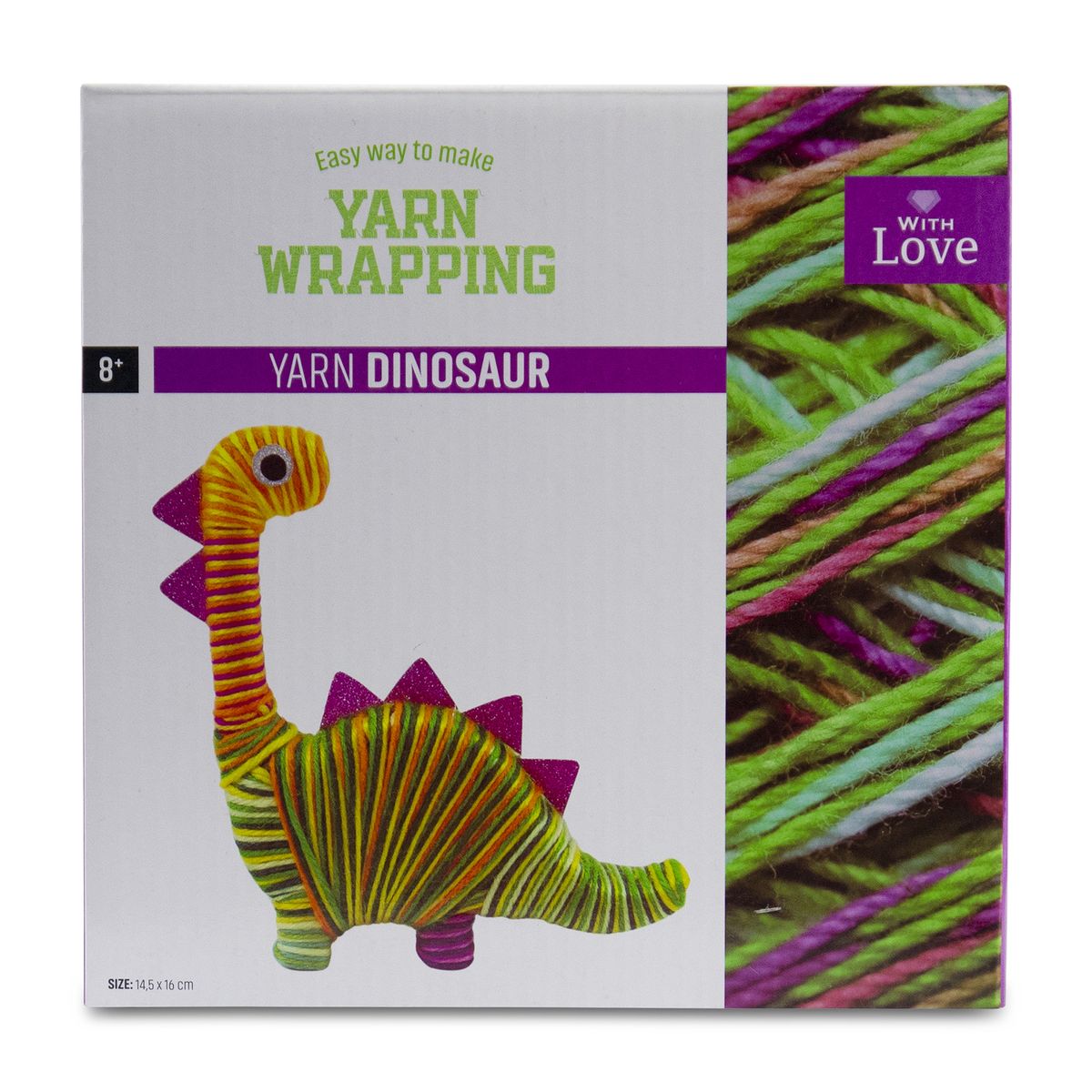 Art & Craft Make Your Own Yarn Wrapping Yarn Dinosaur 14.5cm x