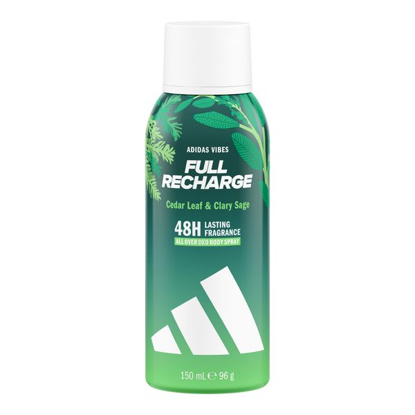 Adidas Vibes Full Recharge All-Over Deo Body Spray, 150ml