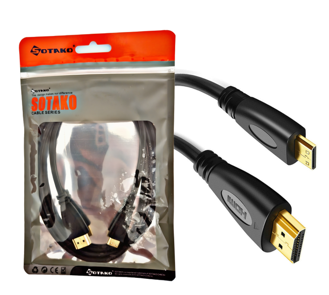 SOTAKO Premium High Speed Full-HD Mini HDMI to HDMI CABLE