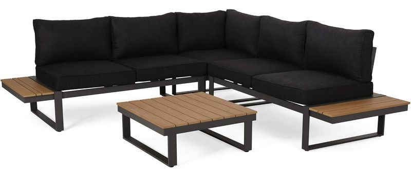 Outdoor Corner Couch Set with Matching Coffee Table