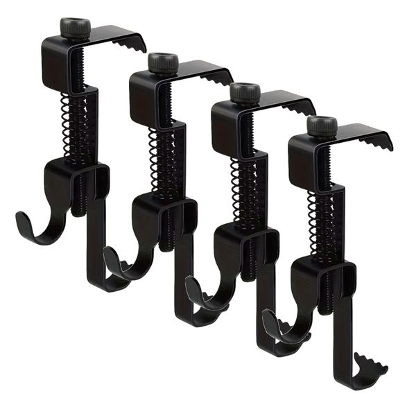 Tool Adjustable No-Drill Metal Brick Wall Hanger Hooks 4pc- 7cm