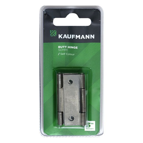 Bulk Pack x 15 Kaufmann Butt Hinge Steel 50mm (Pair)