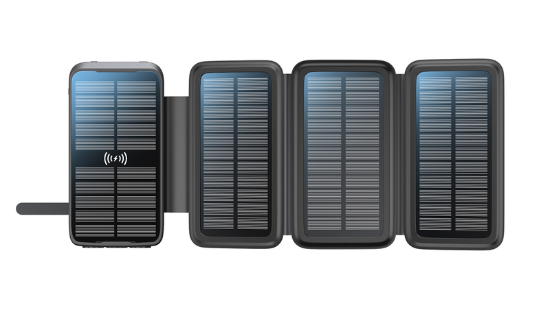 43800mAh Solar Power Bank 10W Wireless Fast Charging Outdoor Powerbank