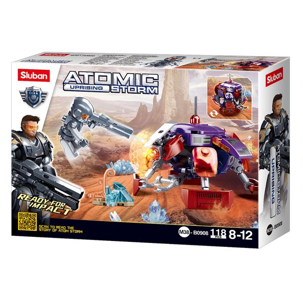 Sluban Building Set: Atomic Storm Uprising Command Robot - 118 Pieces