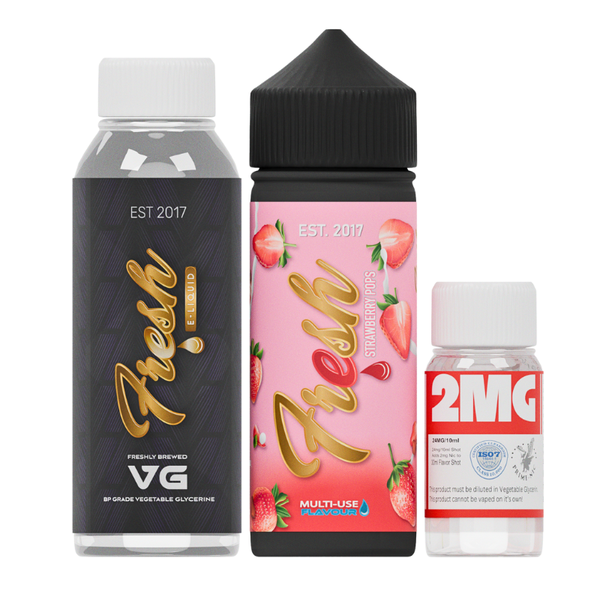 Fresh Strawberry Pops 2mg 120ml Longfill Kit