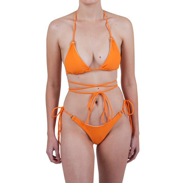 USC Crossed Strings Brazilian Bikini Swimwear - Red