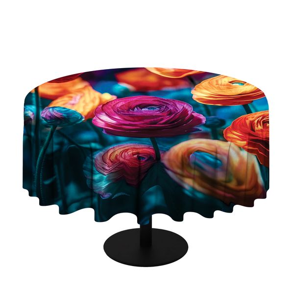 Dancing In The Moonlight Round Tablecloth
