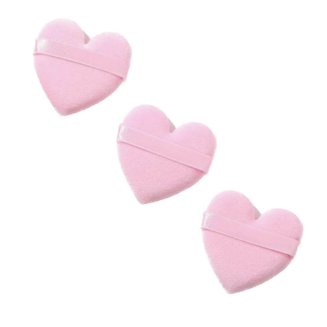 Heart-Shaped Powder Puffs - Pack of 3 | Buy Online in South Africa ...