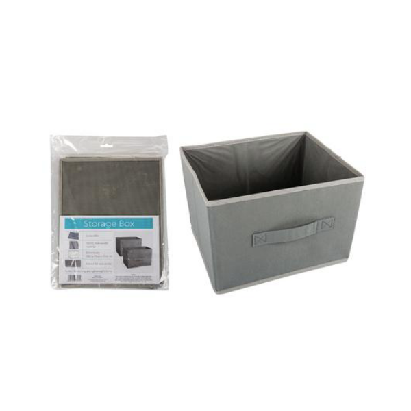 Get Organised Homeware- Grey Collapsible Storage Boxes