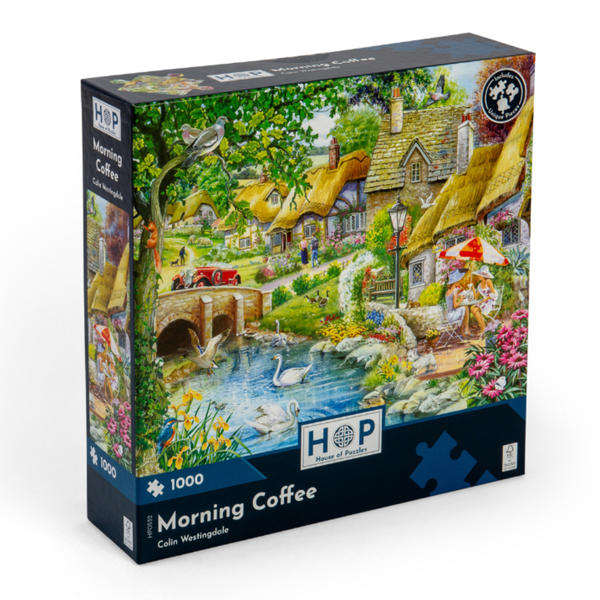 House of Puzzles - Morning Coffee - 1000 Piece Jigsaw Puzzle