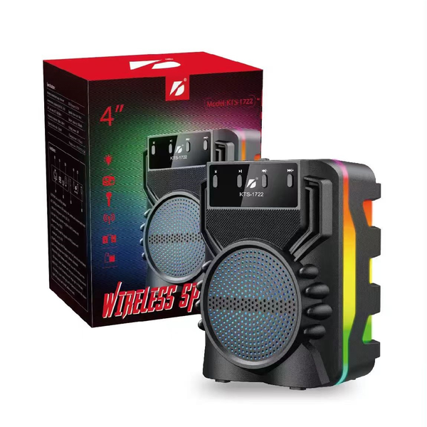 KTS-1722 Portable Bluetooth 4 inch Speaker with RGB Light