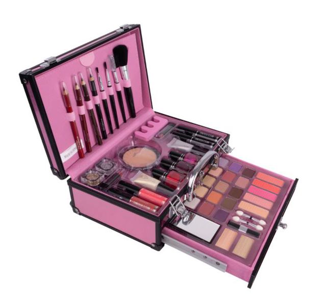 Professional cosmetic 49 Piece Makeup Kit - Rose Pink