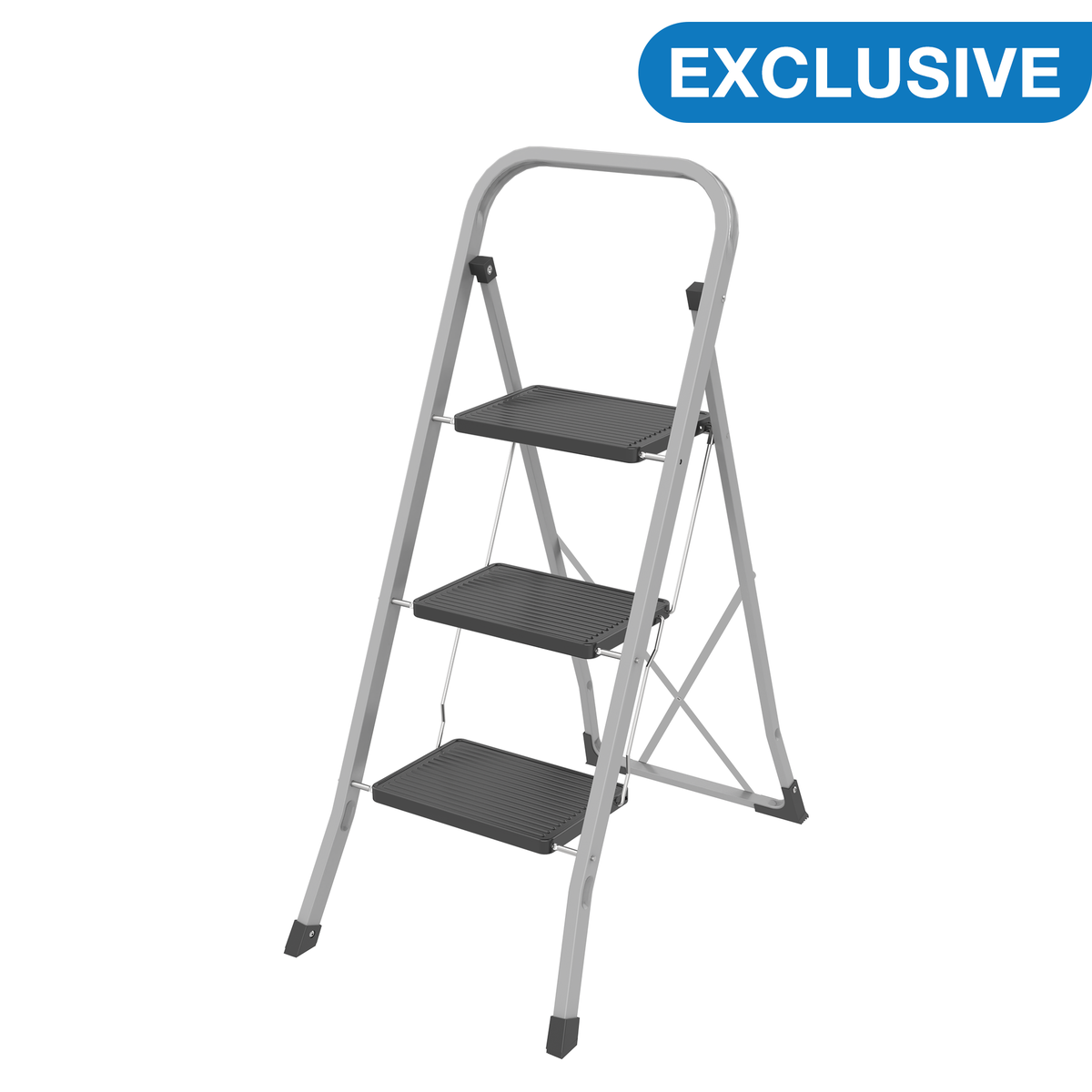 3 Step Household Ladder - Grey/Black | Shop Today. Get it Tomorrow ...