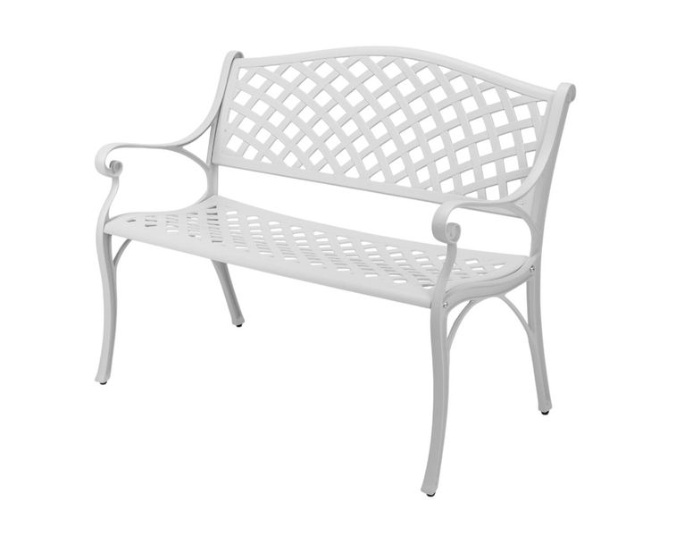 Cast Aluminum 2-Seater Garden Bench