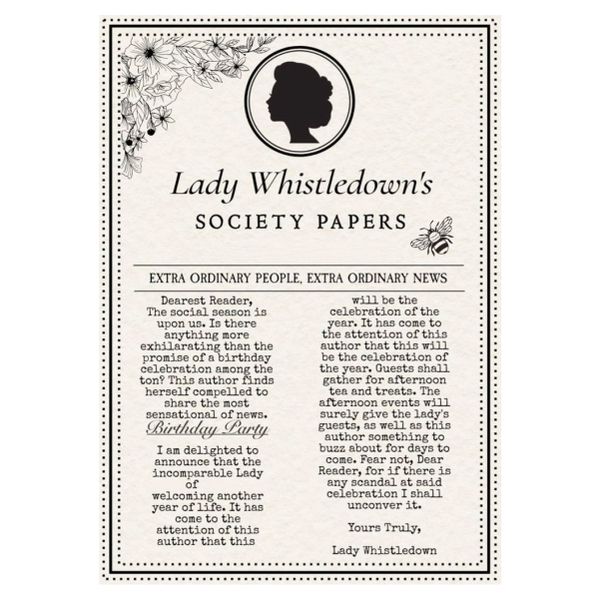 Lady Whistledown Bridgerton Paper - A1 Poster