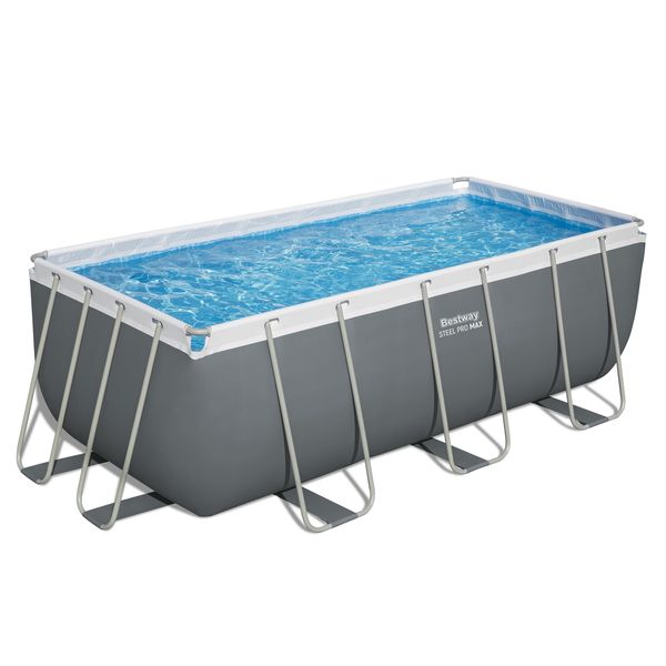Bestway Steel Pro Max 4.12m x 2.01m x 1.22m Rectangular Pool Set