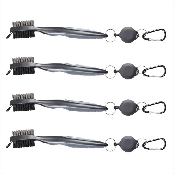 Golf Club Cleaning Brush Ball Double-Sided Cleaning Tool Red
