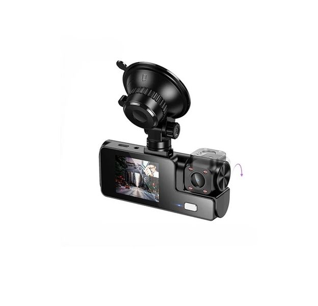 Triple Camera Dash Recorder - Front, Rear &amp; Internal 480p/720p DI60