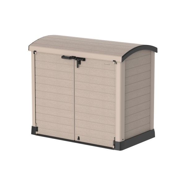 Cedargrin Storage Shed Arc Lid 1200L Warm Taupe (145 X 82.5 X 125 cm)