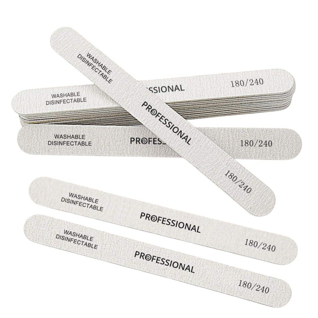 10-Piece Salon-Grade 180/240 Nail Buffing Files - Grey | Shop Today ...