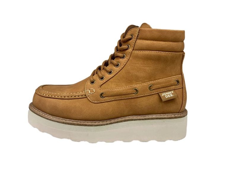 Jonathan D - J Dax Johnny Dee Mens Tan Lace Up Boots
