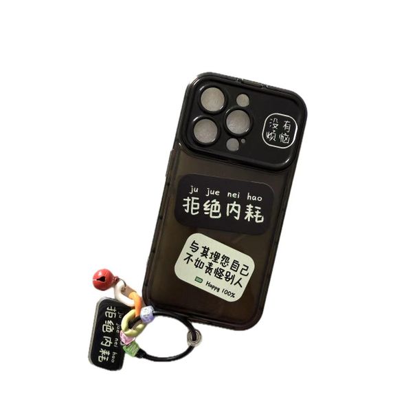Fashion phone case with pendant compatible with iPhone13/14/15/Pro/Pro Max
