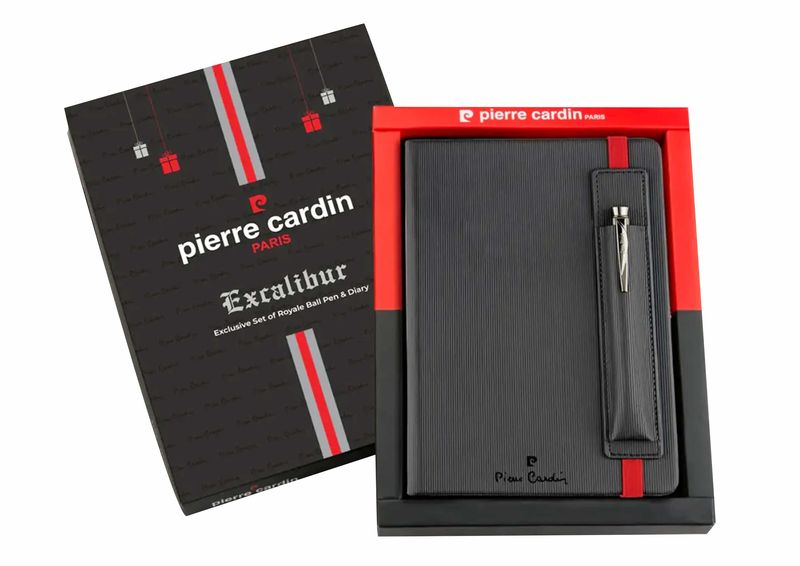 Pierre Cardin "EXCALIBUR" Set of an Executive Ball Pen and Diary Set