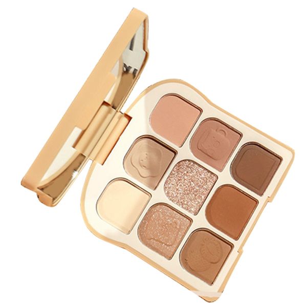 Eyeshadow Palette Smooth 9 Colors Beauty Eyes Soft Long Lasting Blush 01