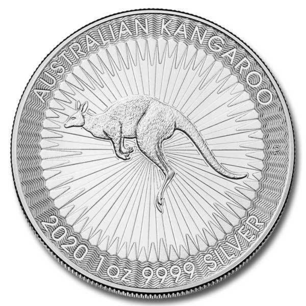 Australian Kangaroo 2020 1oz 99.99% Silver Bullion Coin in Capsule