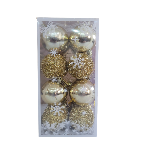 16 Piece Gold Christmas Tree Decorations