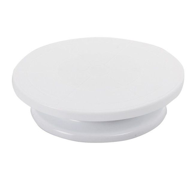 Cake Turntable - Plastic Baking Decoration 360 Degree Rotation - 5 Pack