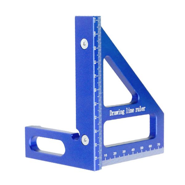 Woodworking Square Protractor 45 90 Degree Miter Ruler Tool for Carpenter