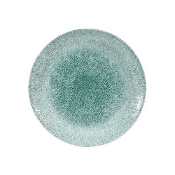 Churchill Raku Jade Green Coupe Plate 12 Pcs