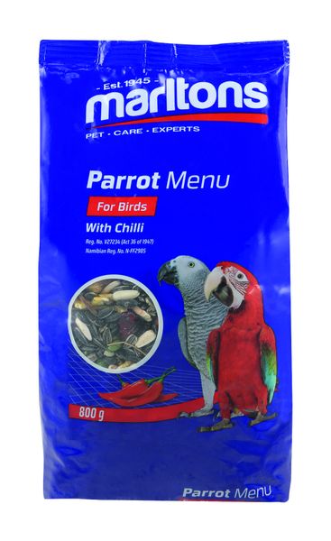 Marltons - Parrot Food With Chillies - 800g